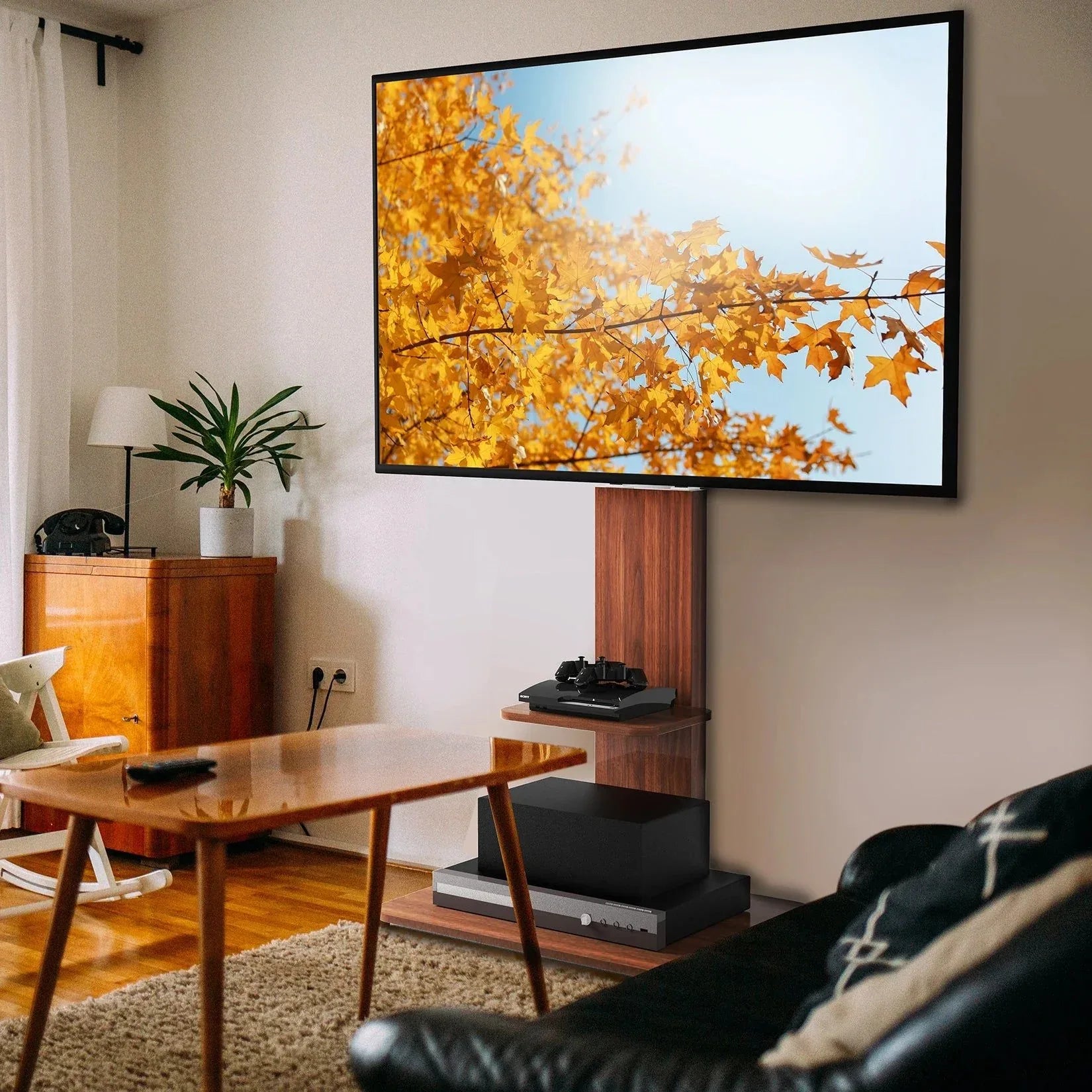 Adjustable Wood TV Stand for 32-65 Inch LCD LED - Mekamart Australia