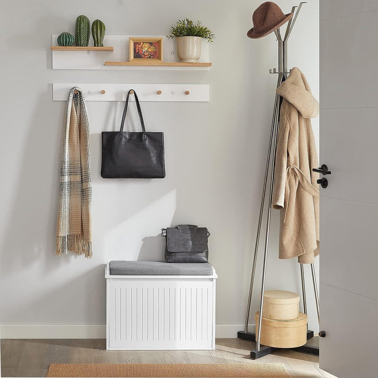 Hallway Shoe Bench Rack Cabinet Seat Cushion - Mekamart Australia