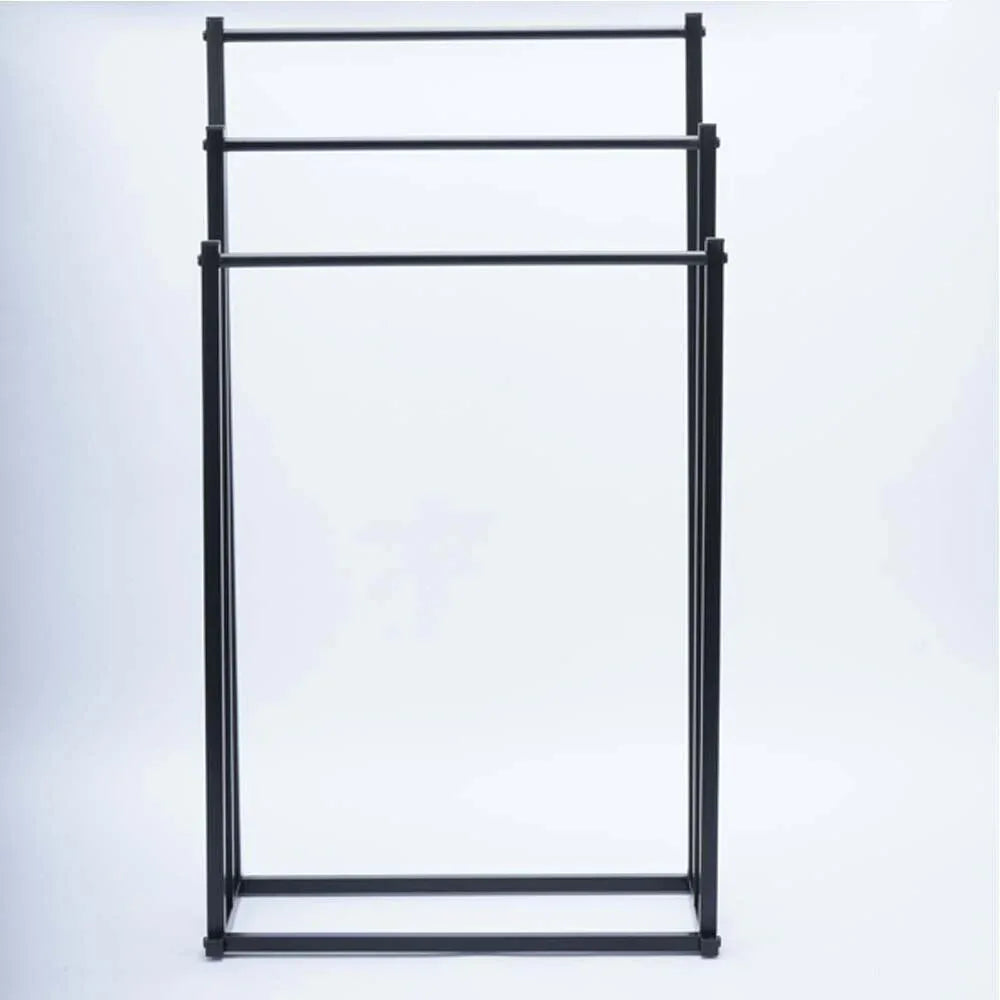 3 Tier Metal Towel Rack Freestanding Bathroom Organizer Rail - Mekamart Australia