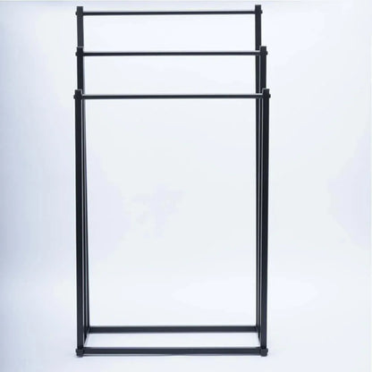 3 Tier Metal Towel Rack Freestanding Bathroom Organizer Rail - Mekamart Australia