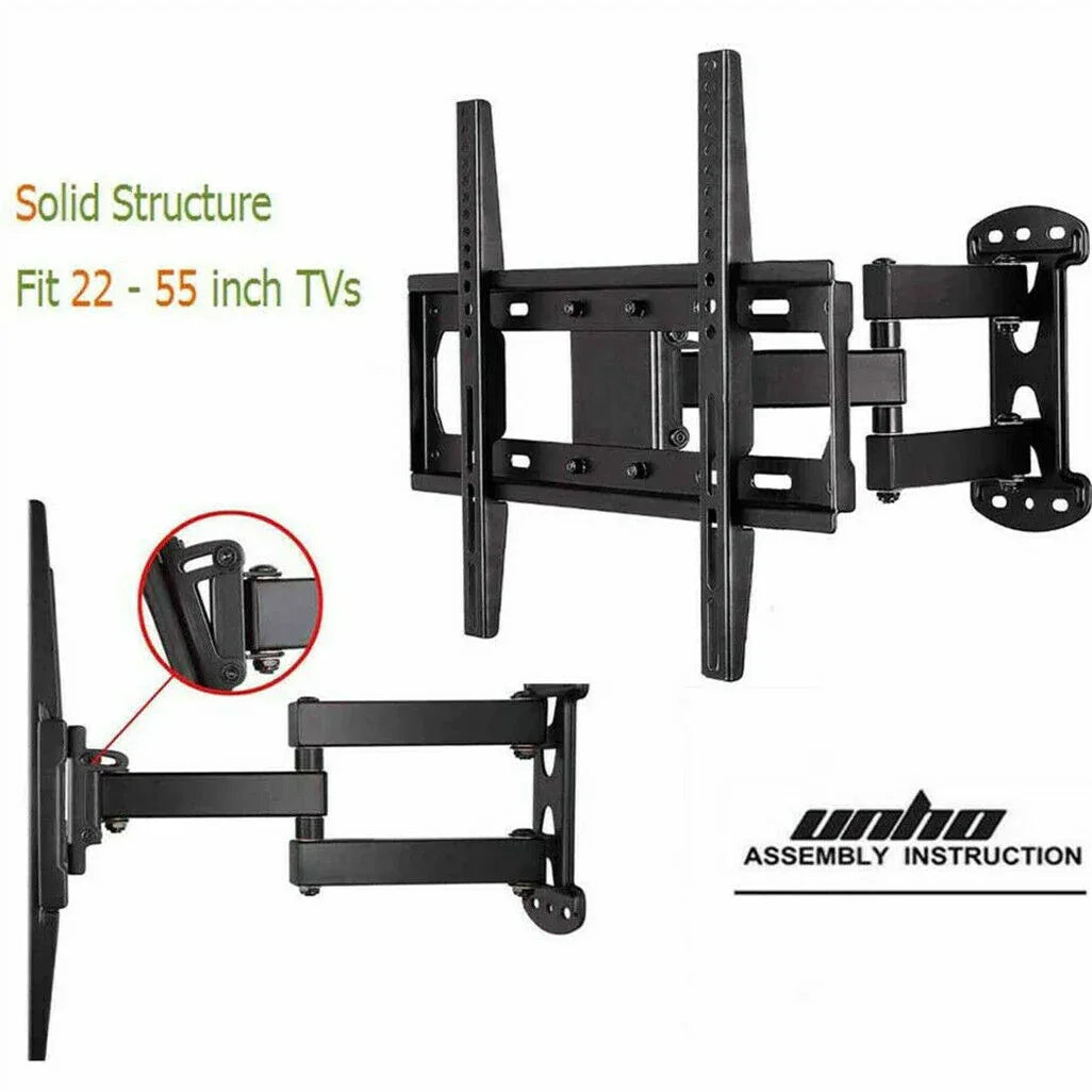 Full Motion TV Wall Mount Bracket 27-55 for Samsung TCL Hisense - Mekamart Australia