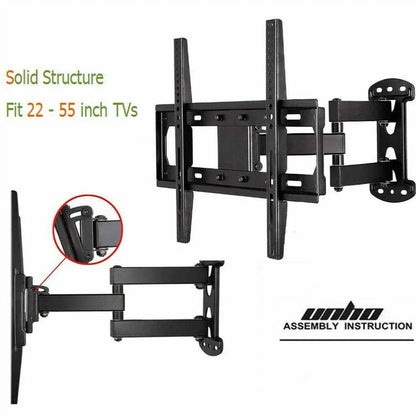 Full Motion TV Wall Mount Bracket 27-55 for Samsung TCL Hisense - Mekamart Australia