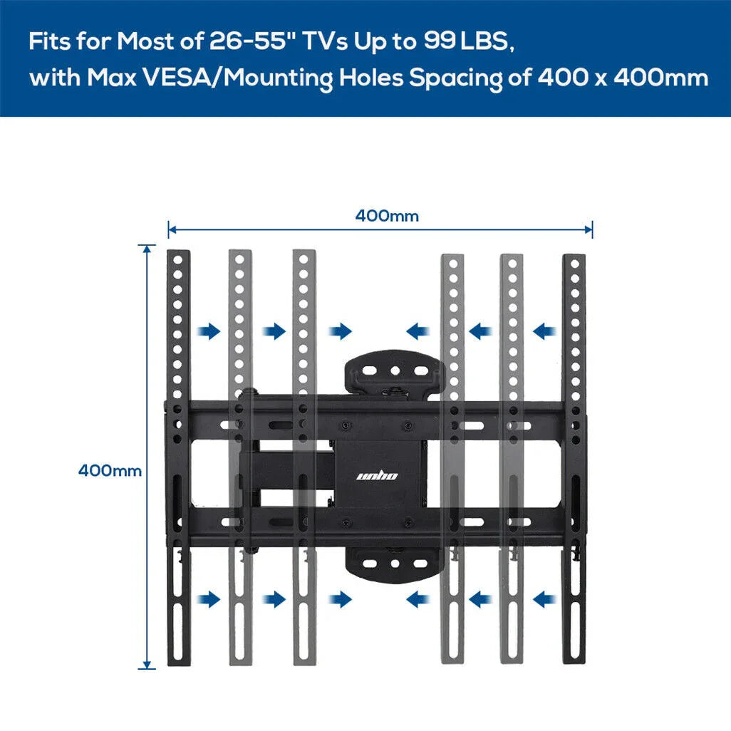 Full Motion TV Wall Mount Bracket 27-55 for Samsung TCL Hisense - Mekamart Australia