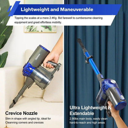 V8 150W Handheld Stick Vacuum Cleaner 40 Min Runtime LED - Mekamart Australia