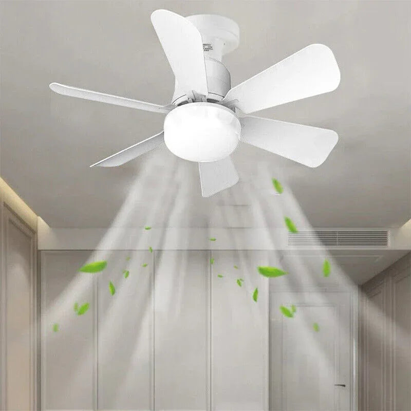16.5 Ceiling Fan with LED Light 3-Speed Remote Control - Mekamart Australia