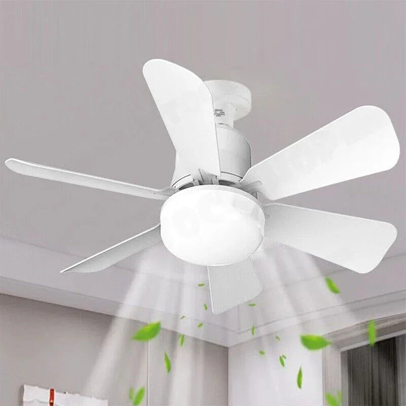 16.5 Ceiling Fan with LED Light 3-Speed Remote Control - Mekamart Australia