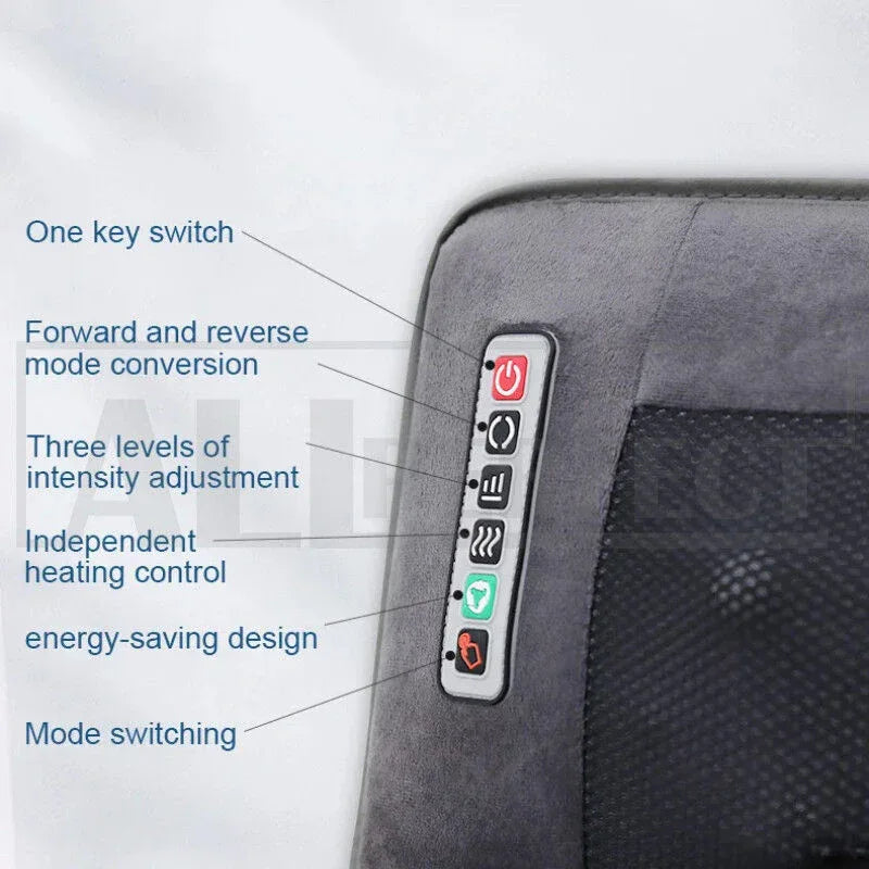 Electric Full Body Massage Mat 10 Motors Heated 45cm Width - Mekamart Australia