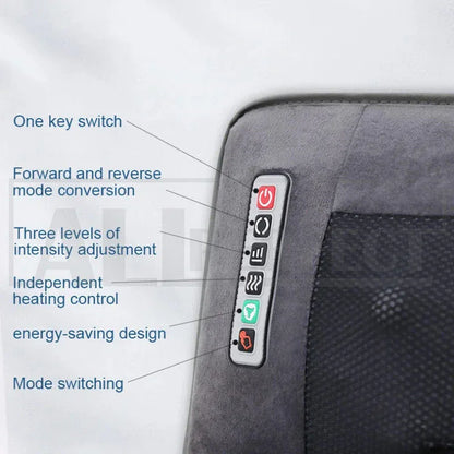 Electric Full Body Massage Mat 10 Motors Heated 45cm Width - Mekamart Australia