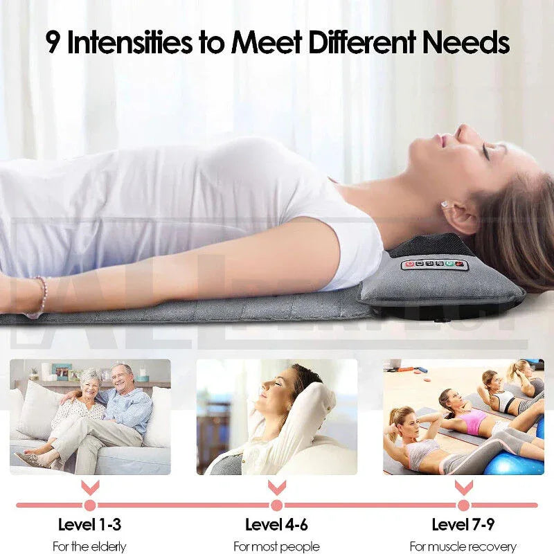Electric Full Body Massage Mat 10 Motors Heated 45cm Width - Mekamart Australia