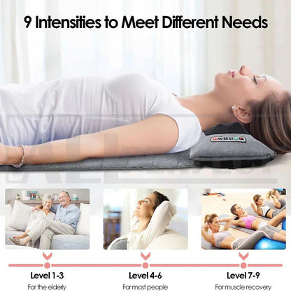 Electric Full Body Massage Mat 10 Motors Heated 45cm Width - Mekamart Australia