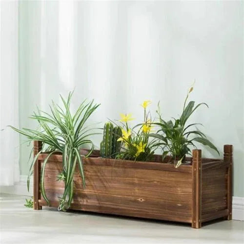 Medium Raised Garden Bed 60x30x33cm Wooden Planter Box - Mekamart Australia