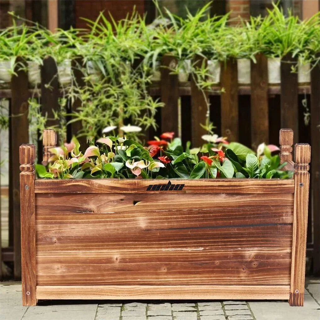 Medium Raised Garden Bed 60x30x33cm Wooden Planter Box - Mekamart Australia