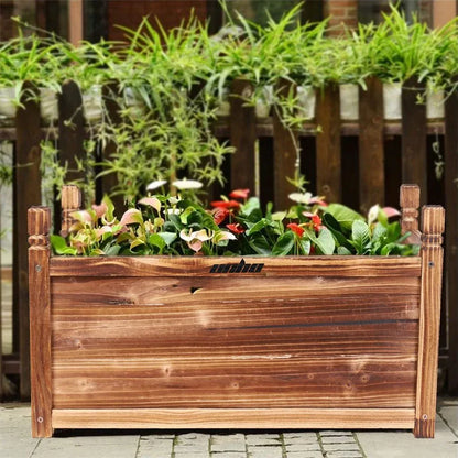 Medium Raised Garden Bed 60x30x33cm Wooden Planter Box - Mekamart Australia