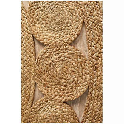 Atrium pilu natural rug 150 x 150cm - Mekamart Australia