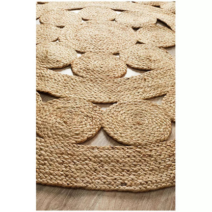 Atrium pilu natural rug 150 x 150cm - Mekamart Australia