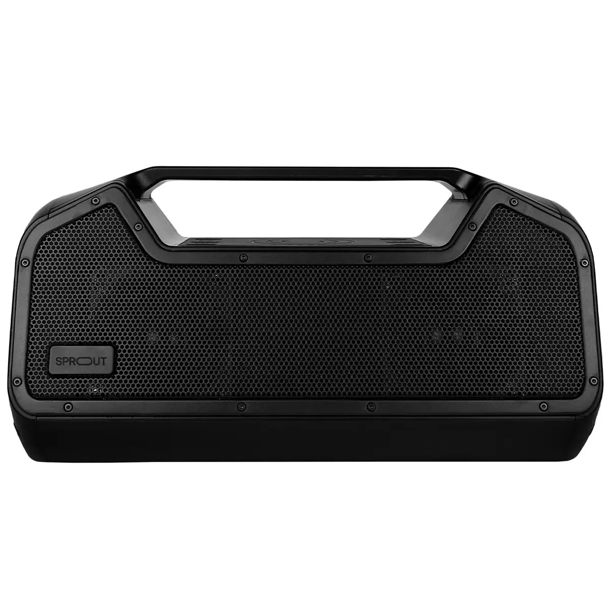 Portable Bluetooth Speaker Black with 40W Output, IP67 Waterproof, Wireless Charging, and 15,600mAh Battery