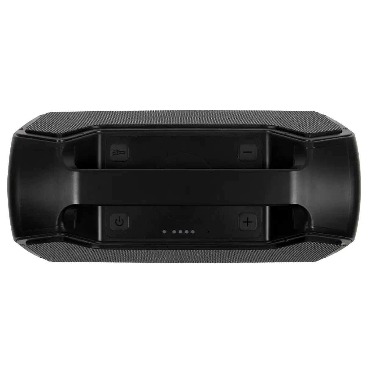 Portable Bluetooth Speaker Black with 40W Output, IP67 Waterproof, Wireless Charging, and 15,600mAh Battery