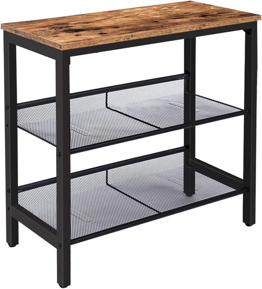 2-Tier Shoe Rack, Industrial Shoe Organizer Storage Bench - Mekamart Australia