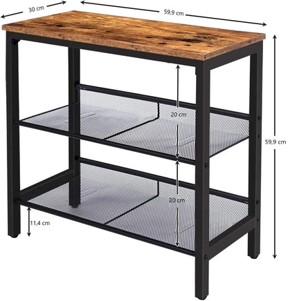 2-Tier Shoe Rack, Industrial Shoe Organizer Storage Bench - Mekamart Australia