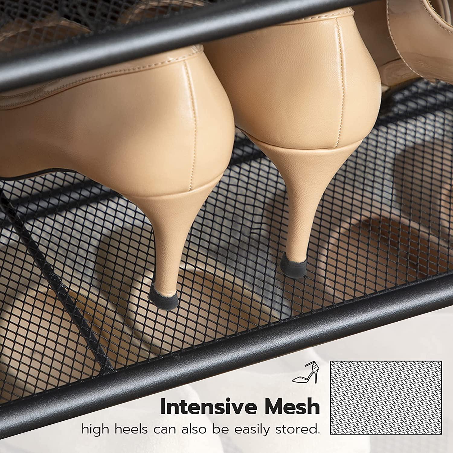5-Tier Shoe Rack, Industrial Shoe Organizer Storage Bench - Mekamart Australia