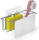 3-in-1 Adhesive Stainless Steel Sink Caddy Organizer Storage for Kitchen Rustproof - Mekamart Australia