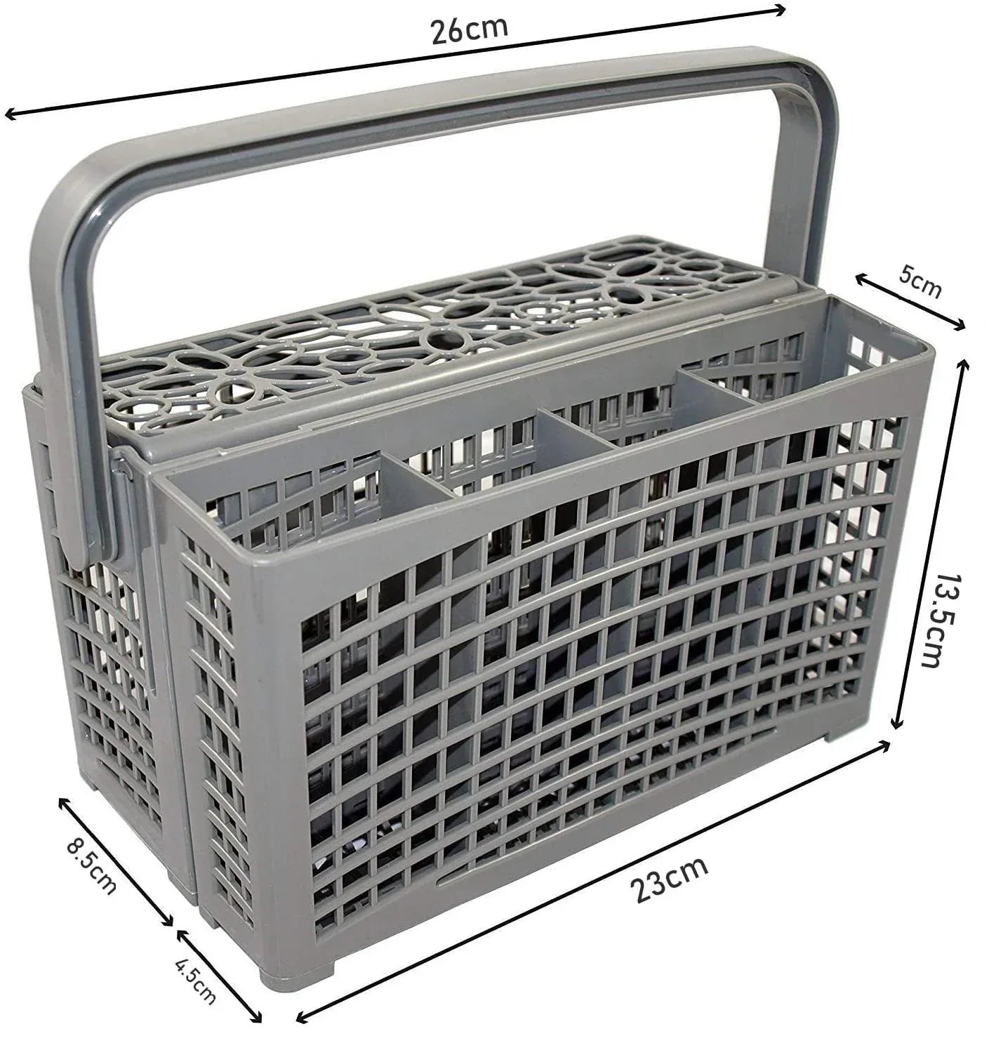 2 in 1 Universal Dishwasher Cutlery Basket (24 x 13 x 13 cm) - Mekamart Australia