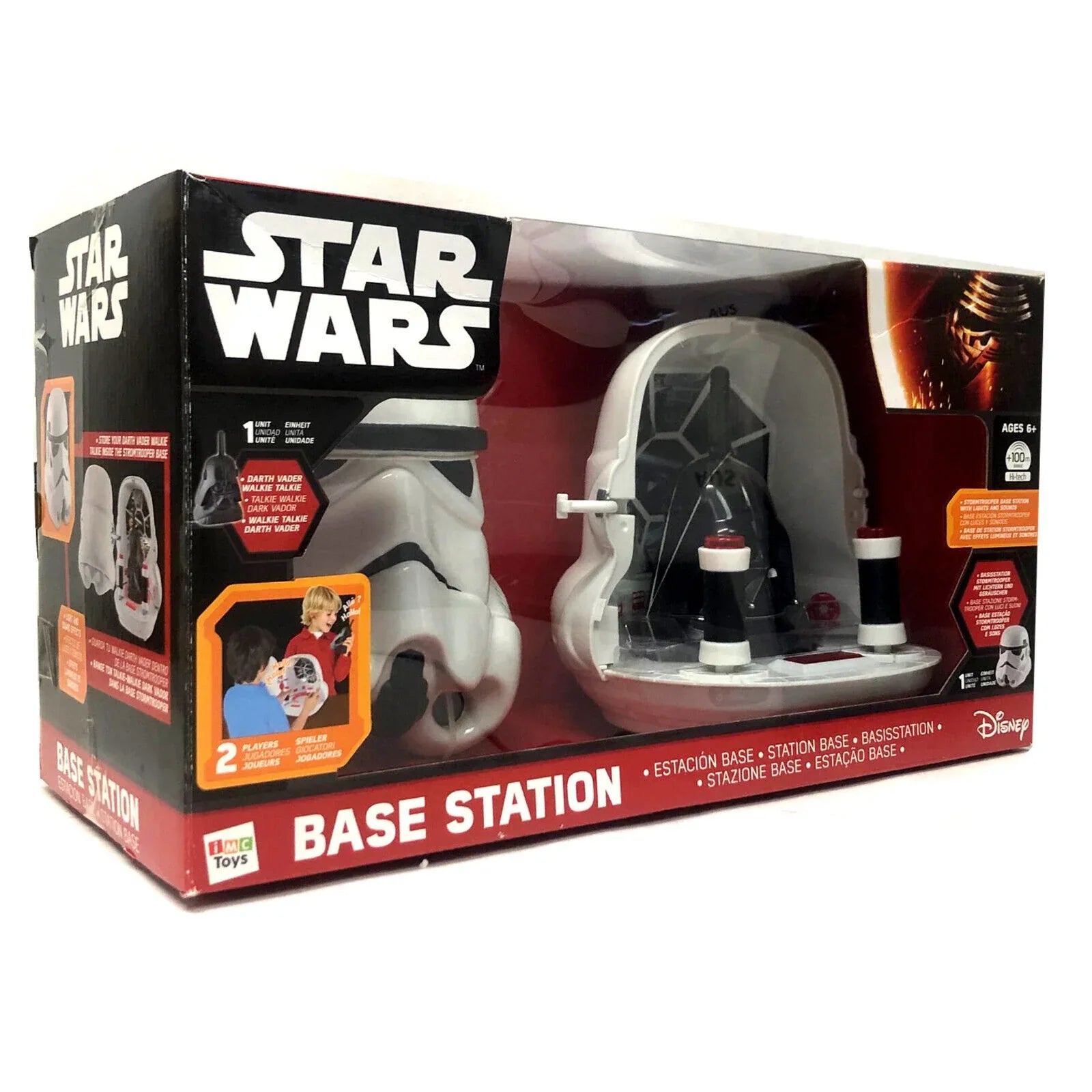 Star Wars Storm Trooper Darth Vader Base Station Light & Sound Talk 6+ - Mekamart Australia