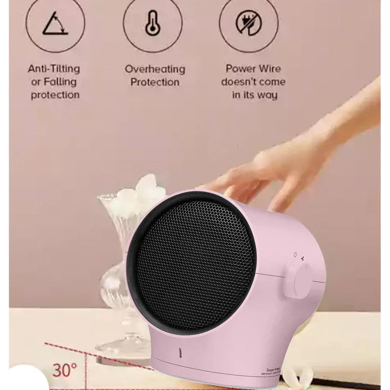 Kawa Smart Pink Edition PTC Ceramic Heater Oscillating Home Office Desk Personal 1000w - Mekamart Australia