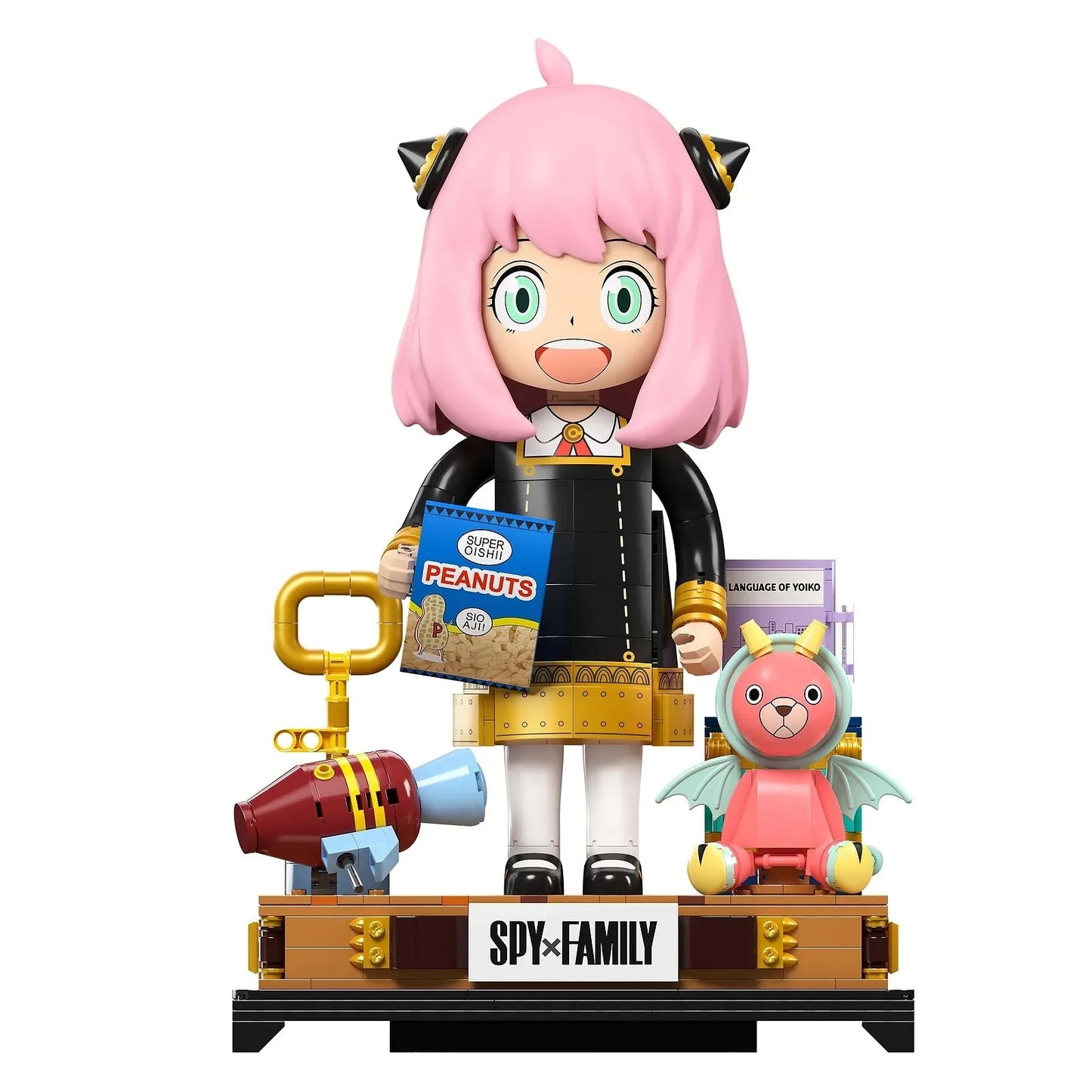 Kalos 31cm Anya Forger Face Changing Building Block Figure Spy X Family - Mekamart Australia