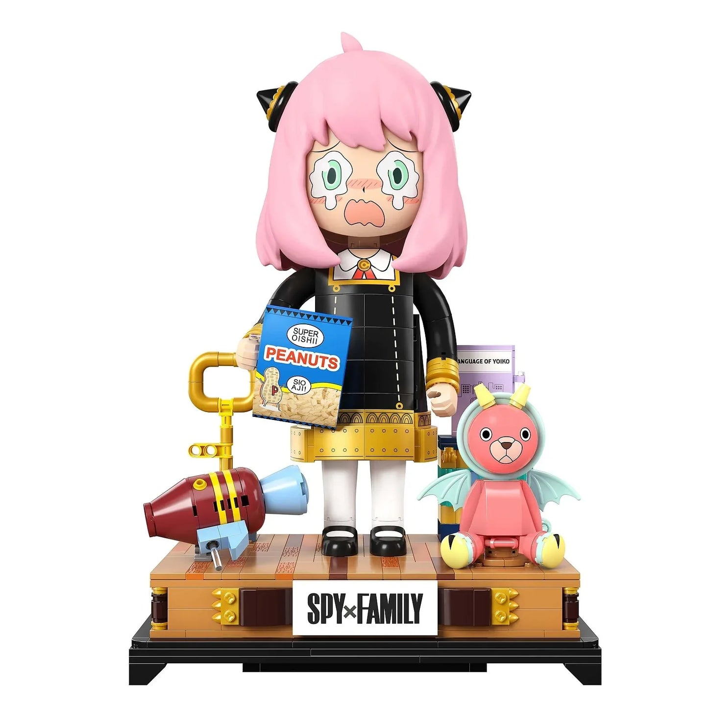 Kalos 31cm Anya Forger Face Changing Building Block Figure Spy X Family - Mekamart Australia