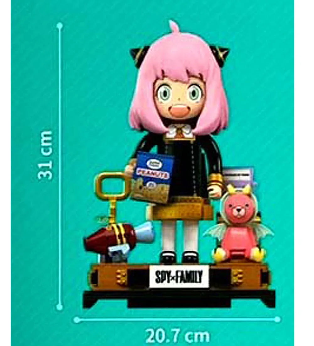 Kalos 31cm Anya Forger Face Changing Building Block Figure Spy X Family - Mekamart Australia