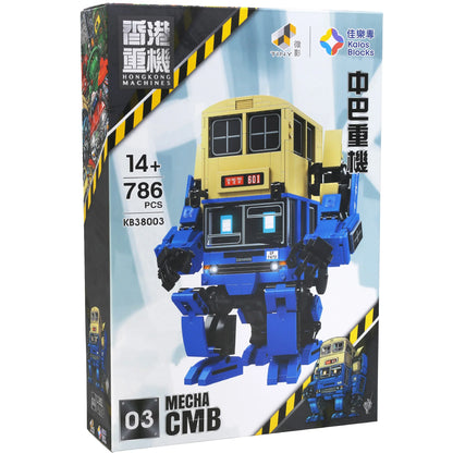 Kalos Hong Kong Machines Robot Bus Dennis Building Block Set 786pcs 14+ - Mekamart Australia
