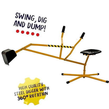 Multi Action Metal Sand Digger Backyard Sandpit Toy - Mekamart Australia