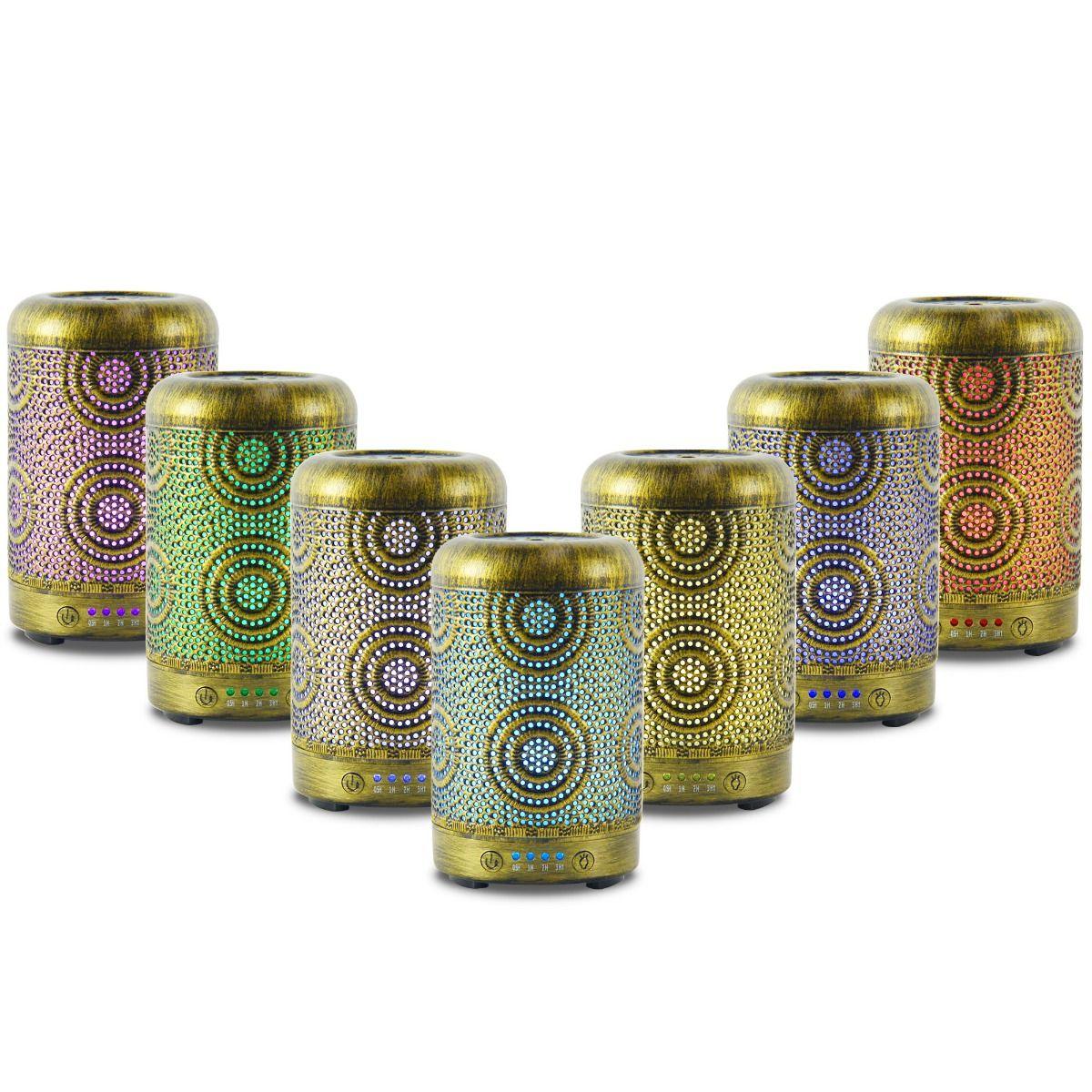 activiva 100ml Metal Essential Oil and Aroma Diffuser-Vintage Gold - Mekamart Australia