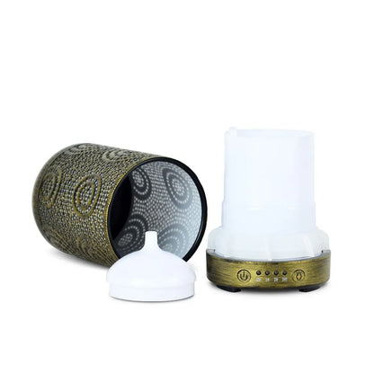 activiva 100ml Metal Essential Oil and Aroma Diffuser-Vintage Gold - Mekamart Australia