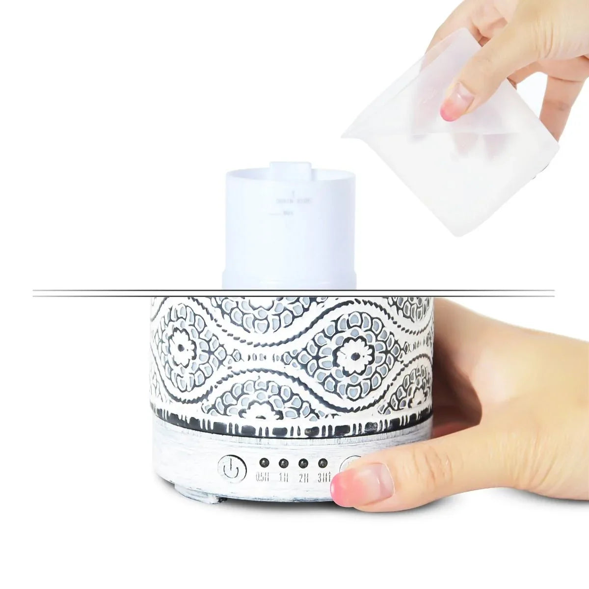 activiva 100ml Metal Essential Oil and Aroma Diffuser-Vintage White - Mekamart Australia