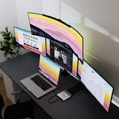 mbeat USB-C Quad 4K HDMI DisplayLink® Adapter with PD Pass-through