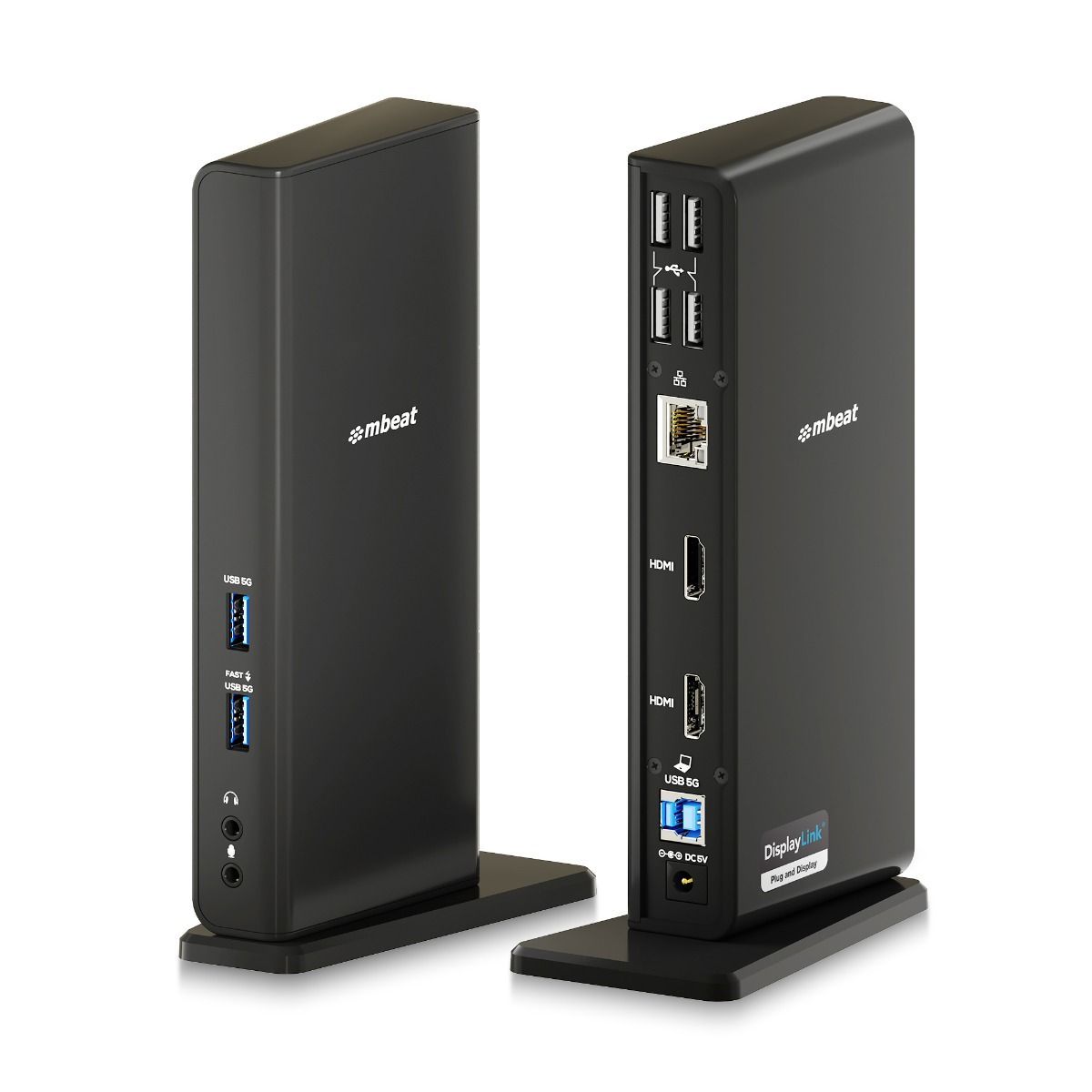 mbeat USB-C/A Dual HDMI DisplayLink® Docking Station