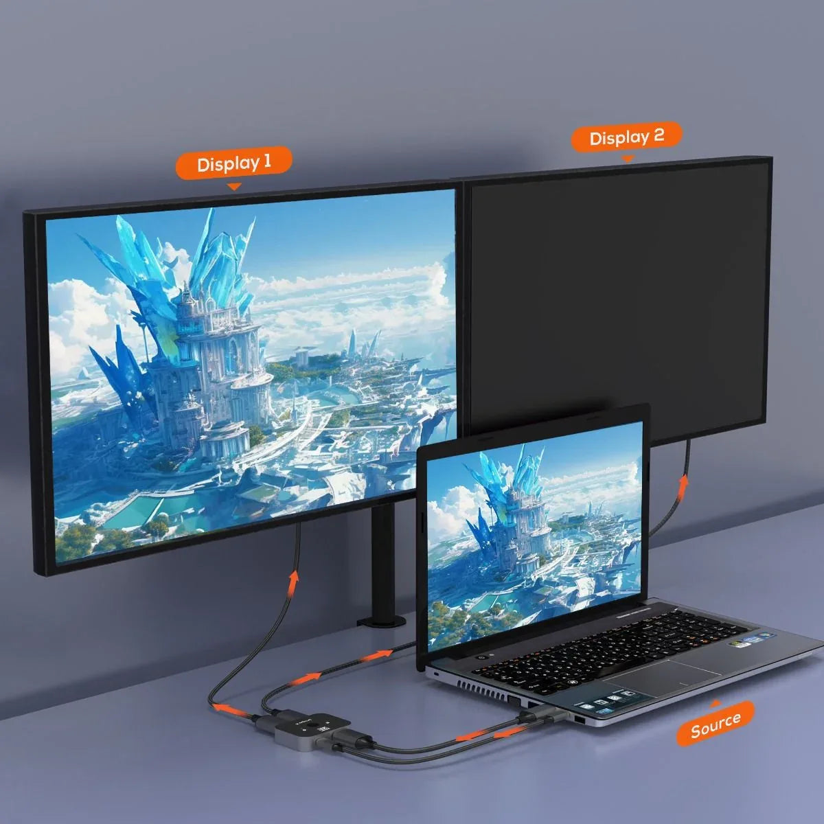 mbeat 8K Bi-directional HDMI 2.1 Switch 2 In 1 Out/1 In 2 Out - Mekamart Australia