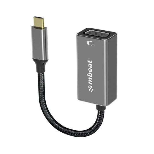 mbeat Elite USB-C to VGA Adapter- Space Grey - Mekamart Australia
