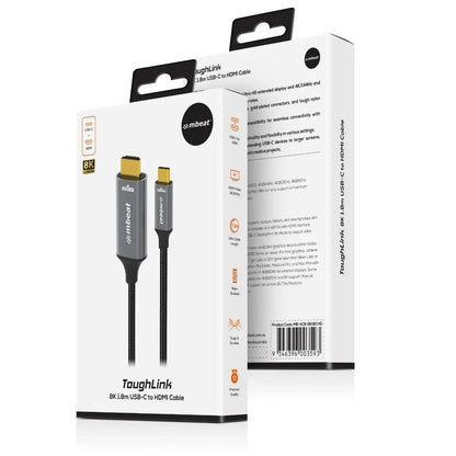 mbeat Tough Link 8K 1.8m USB-C to HDMI Cable - Mekamart Australia