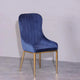 Vivian Blue Gold Velvet Dining Chair 4PC - Mekamart Australia