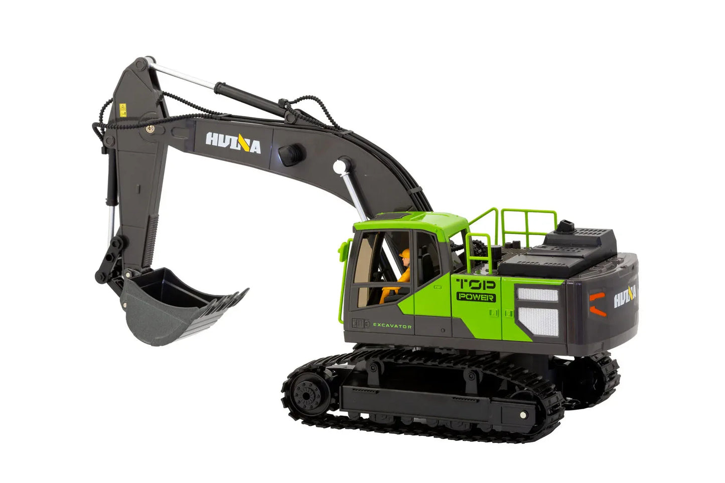1:18 Scale 13-Channel Alloy Remote Control Excavator Construction Vehicle with Lights, Sound and Steam - Mekamart Australia