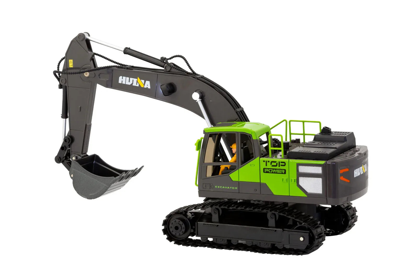 1:18 Scale 13-Channel Alloy Remote Control Excavator Construction Vehicle with Lights, Sound and Steam - Mekamart Australia