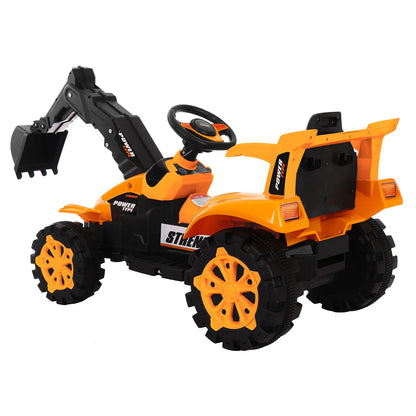 Children's Electronic Ride-on Excavator & Dump Truck, 30kg Capacity - Mekamart Australia