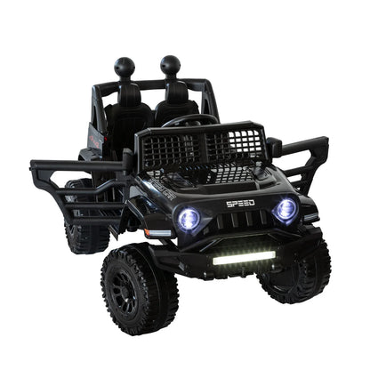 Jeep Inspired Remote Controlled Ride-on Electric Car (Black) - Mekamart Australia