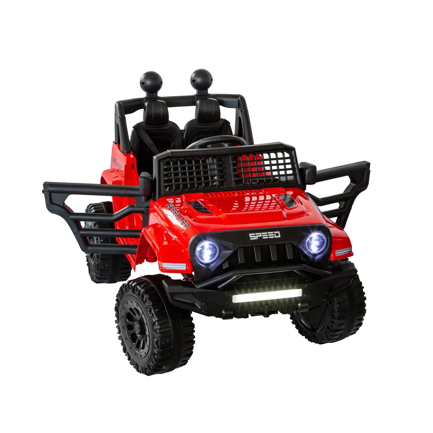 Jeep Inspired Remote Controlled Ride-on Electric Car (Red) - Mekamart Australia