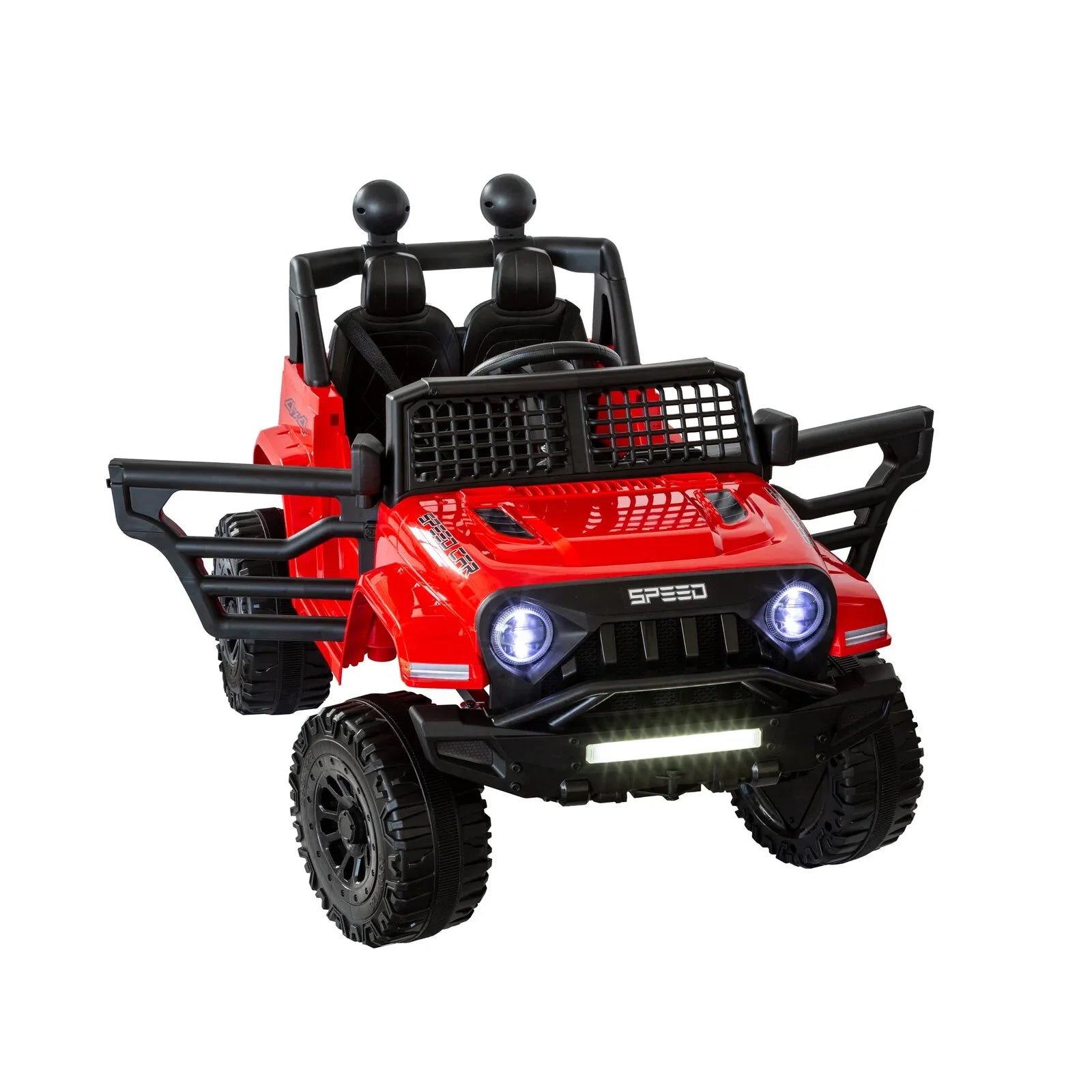 Jeep Inspired Remote Controlled Ride-on Electric Car (Red) - Mekamart Australia