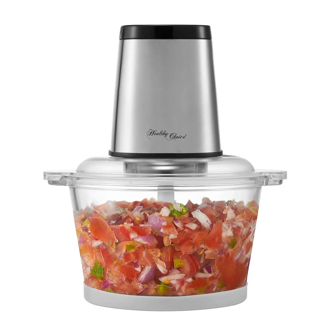 Large Powerful Food Chopper/ Stainless Steel/ 2kg Capacity/ 300W - Mekamart Australia