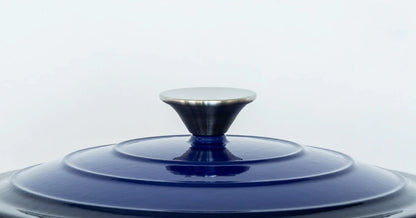 26cm Enamelled Cast Iron French Oven Casserole (4.7L) - Blue - Mekamart Australia